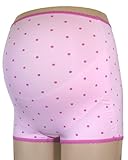 ネトゥル マイクロファイバードット柄ベルト内臓タイプマタニティガードル M ピンク 4826