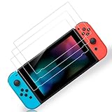 XSUID 2枚入り Switch 用 保護 ガラスフィルム スイッチ ブルーライトカット 日本硝子素材 強靭9H 3Dラウンドエッジ加工 撥水撥油 指紋防止 飛散防止 貼付道具付 ピタ貼り 自己吸着 気泡防止
