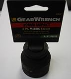 GearWrench 84850 3/4" Drive 6 Point Standard Impact Socket 39mm by Cooper Tools [並行輸入品]