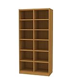 SHIRAI タナリオオーダーラック 高さ180 cm幅90 cm奥行44 cmナチュラルチーク色棚強度ST追加棚板2型番TNL-EM18090FSTF2NT2