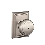 Schlage F40AND619ADD Addison Collection Andover Privacy Knob, Satin Nickel Schlage Lock Company [並行輸