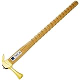 マルキン　仮枠ハンマー　ラセン600mm柄　金色　中止頭付 (600mm, 金色)