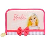 バービー マルチケース 母子手帳ケース サテン フューシャピンク ライトピンク Barbie fo-bib2 No.01（ライトピンク）