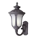 Woodbridge Lighting 61024WL-RTP Westbrook 1-Light Outdoor Wall Sconce, Powder Coat Rust, Large [並行輸入