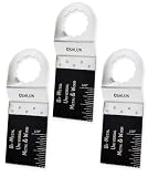 Oshlun MMS-0103 1-1/3-Inch Universal Bi-Metal Oscillating Tool Blade for Fein SuperCut, 3-Pack [並行輸入