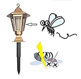 パシュードリーム　電撃殺虫器 LED ソーラーライト 蚊駆除 蚊取り器 対策 3WAY 取付け式 ガーデンライト 屋外照明 [並行輸入品]