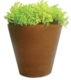 Novelty Manufacturing NOV08107 Novelty 10 in. Round Napa Planter teak