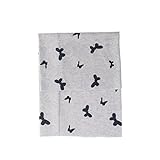 ノーブランド品 子供　キッズ　冬　暖かい　ソフト　綿　ショール　スカーフ　ネッカチーフ　マフラー　ネックウォーマ　蝶のパタン　ギフト　全6色選べる - グレー, 40 * 40センチメートル