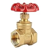 Akozon DN20真鍮製ゲートバルブBSPP G3 / 4水圧ガス用ロータリースルーバルブ232PSI