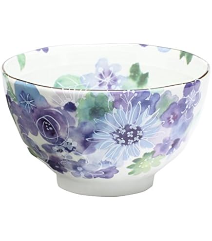 Amazon｜セラミック藍 花あわせ 飯碗湯呑 クレマチス 若狭塗り箸付