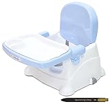 [ゴールドベビー] GOLD BABY ブースターシート + プレート (Booster Seat + Plate) 幼児用のイス, 子供に合わせて4段調節可能, W 38 x L 32.5 x H 