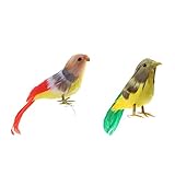 Baosity 非常　現実的　人工フェザー　森林　鳥　家　装飾　撮影　小道具　全7色　　　　 - コンボ6