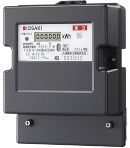 Amazon | 三菱 電力量計(発信装置付・逆電流計量防止機能付) M8FM-S1R