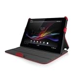 Sony Xperia Z Tablet Multi-Angle Frameless Case with Bonus Bullet Stylus / Auto Sleep & Wake Sensor 
