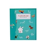 タングラムパズル - 幾何学的な形のパターン ブロックの頭の体操パズル | モンテッソーリ IQ ブック 知育玩具 ギフト 幼児 対象年齢 3歳以上 チャレンジ