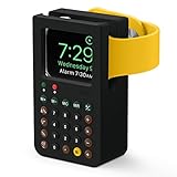 【elago】 Apple Watch 対応 充電器 用 スタンド シリコン 充電ドック ナイトスタンドモード 対応 レトロデザイン [ AppleWatch アップルウォッチ 45mm / 44mm / 42mm / 41mm / 40mm / 38mm 各種 対応 ] W8 STAND ブラック