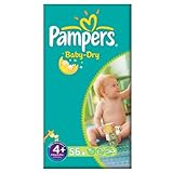 Pampers Baby Dry Size 4+ (9-20kg) Large Pack Maxi Plus 2x56 per pack by Pampers [並行輸入品]