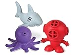 BeginAgain Dunk & Dive Bathtub Characters - Fun Bath Toys for Toddlers and Kids - Eco-Friendly, Quir