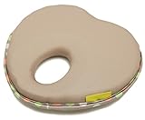 Anniversarich ベビー枕 赤ちゃん枕 ベビーピロー ドーナツ枕 ハート型 低反発 (ブラウン)