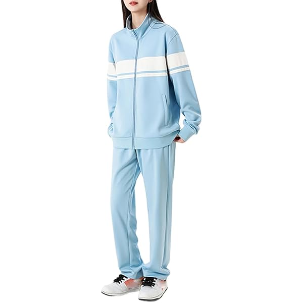 Amazon | [D.IIZOO] 長袖 ジャージ 上下セット メンズレディース