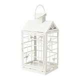 IKEA（イケア）　RAPPT ブロックキャンドル用ランタン, 室内/屋外用 ホワイト　20340796