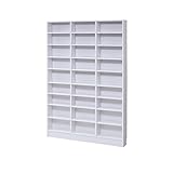 JK MEMORIA 棚板が1cmピッチで可動する 薄型オープン幅120.5 FRM-0102WH