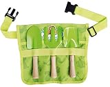 Esschert Design USA KG108 Children's Garden Apron with Tools, Green [並行輸入品]