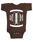 Gina Lou Daddy 's Little Quarterback Onesieベビーロンパース、ブラウン US サイズ: S カラー: ブラウン