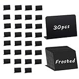 食品用ミニ黒板看板 30個 5×3.93インチ 再利用可能 テーブルサイン 黒板 食べ物黒板ラベル パーティー 結婚式 メッセージボードサイ