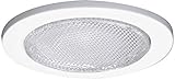 Halo Recessed 955PS 4-Inch Lensed Showerlight Trim with Prismatic Glass Lens, White [並行輸入品]