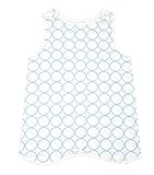 9色展開　綿100％　二重ガーゼ　春夏秋用スリーパー【bebenew01】 (M, サークル(ブルー))