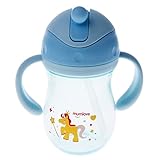 Baoblaze ベビーボトル　小型ライト　ポータブル　シリコン　260ML　 - 青