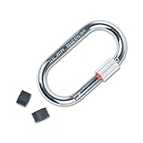 藤井電工 ツヨロン(TSUYORON) 安全帯用部品 カラビナ 鉄・カラーマーク シルバー FS-21(KA10R)-JAN-HD