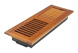 Accord AOFROML412 Floor Register with Oak Louvered, 4-Inch x 12-Inch(Duct Opening Measurements), Med