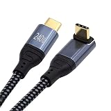 NFHK USB-C 240W Type-Cケーブル 480Mbps 48V 5A 上向き下角度 90度 USB2.0対応 100W ノートパソコン タブレット 携帯電話 50cm用