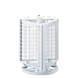 樹脂製卓上回転ネットディスプレー 白 1セット【ストア･エキスプレス】