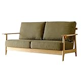 ISSEIKI ソファ 幅160㎝ 2.5人用 グリーン 木製 【ER-01-17】