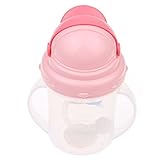 赤ちゃん幼児ボトル　?かわいいストローマグ　ストロー ハンドル水ミルク シッピー カップ　150 ML　ピンク