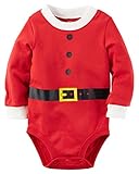 カーターズ Carter's ボディスーツ Santa Suit Christmas Bodysuit 12M (72-78cm) [並行輸入品]