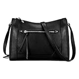Kattee レディース ミニショルダーバッグ ミニバッグ 斜めがけ 肩掛けバッグ ショルダーバッグ (黒)