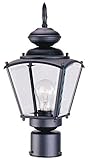Boston Harbor 4691820 1-Light Post Coach Lantern, Black [並行輸入品]