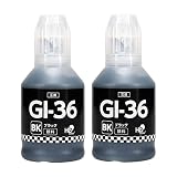 インクのチップス キャノン用 GI-36BK 互換インクボトル ブラック 2本セット 顔料 GX4030 / GX5030 / GX5130 / GX5530 / GX6030 / GX6530 / GX7030 / GX7130 対応