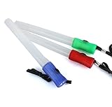 WOODMALL LED誘導灯 三つの点灯モード　懐中電灯　LEDライト　シグナルライト　交通誘導棒　工事現場/車・歩行者の誘導や夜の防犯活動の必需品　救急笛内臓　三本セット（緑/紫/赤）