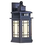 Livex Lighting 2392-07 Outdoor Wall Lantern with Tiffany Art Glass Shades, Bronze [並行輸入品]