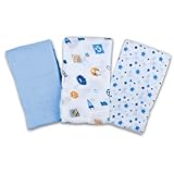 SwaddleMe Muslin Swaddle Blankets 3-PK, Go Team (OS) by SwaddleMe [並行輸入品]