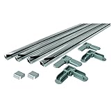 prime-line製品mp7804画面フレームキット、5 / 16 x 3 / 4インチ× 48インチ、アルミ、ミル仕上げ、Includesビニールスプライン&角切りコーナー、3パック