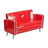 Offex OF-HR-34-GG Kids Loveseat, Red and White [並行輸入品]