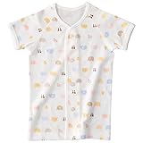 赤ちゃんの城 サイズ肌着 半袖前開き バンビーノ 70 オフホワイト