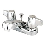 Kingston Brass KB160+ Vista Twin Canopy Handles 4-Inch Centerset Lavatory Faucet with Non-Metallic P