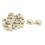 uxcell　パイプクランプ　18mm径　スクリューマウント　水道パイプ　プラスチック　20個